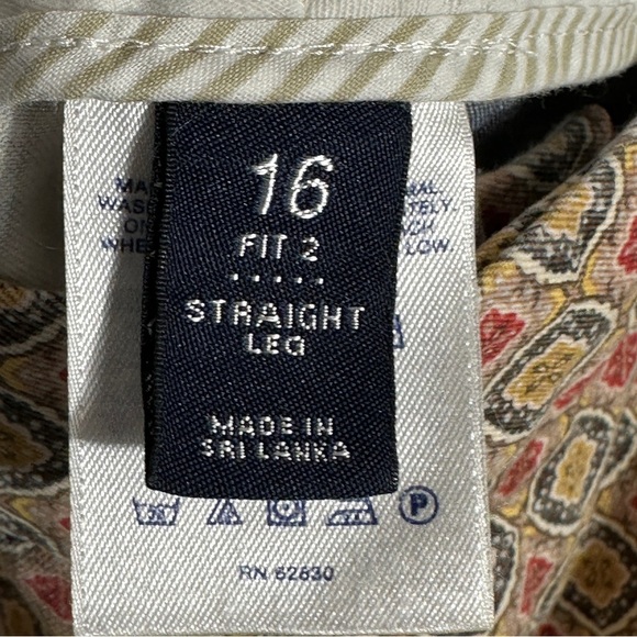 Lands' End patterned jeans, 16, fit 2, straight leg, cotton blend - Picture 5 of 11